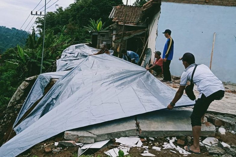 Tiga Rumah di Tiris Probolinggo Terdampak Longsor