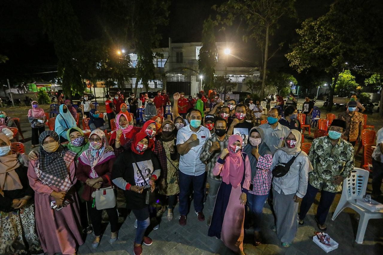 Ingat Kerja Tata Kampung, Warga Tandes Dukung Eri Cahyadi