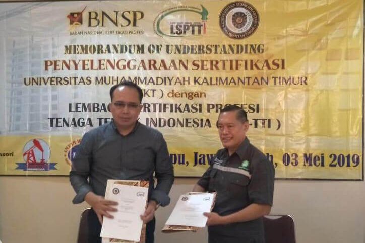 Bentuk SDM Berkualitas, LSPTTI MoU dengan UMKT