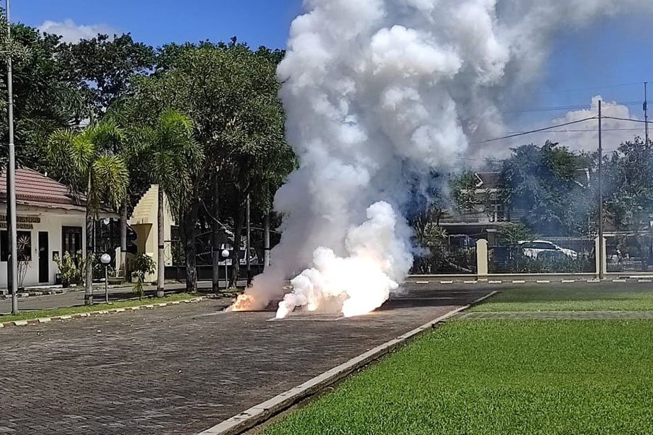Suara Ledakan Terdengar di Mako Polres Mojokerto