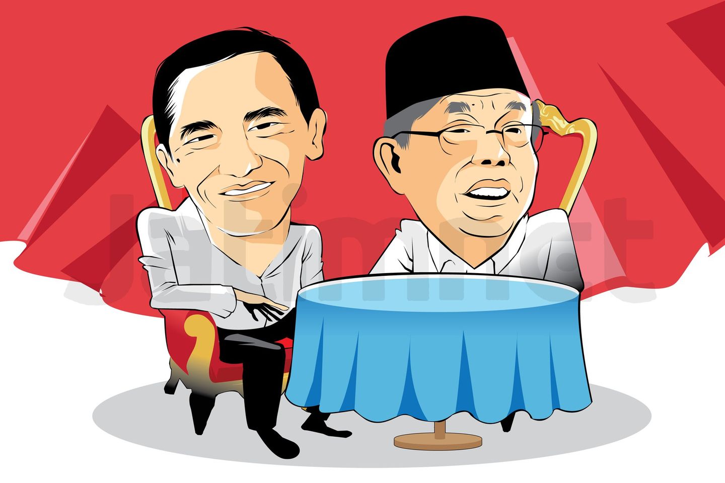 Jokowi Gandeng KH Ma’ruf Amin Jadi Cawapres