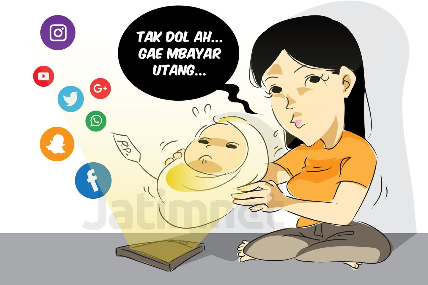Demi Bayar Hutang Arisan, Ibu ini Jual Bayinya Lewat Sosmed