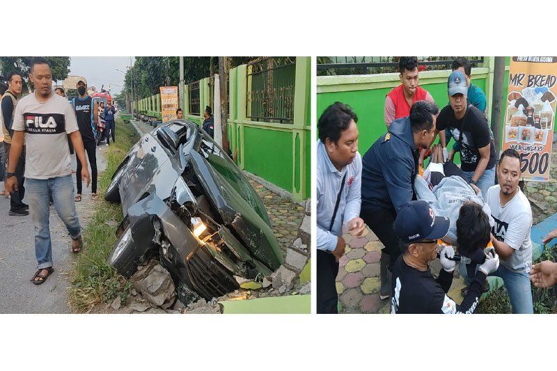 Innova Reborn Masuk Parit, Tujuh Penumpang Terluka
