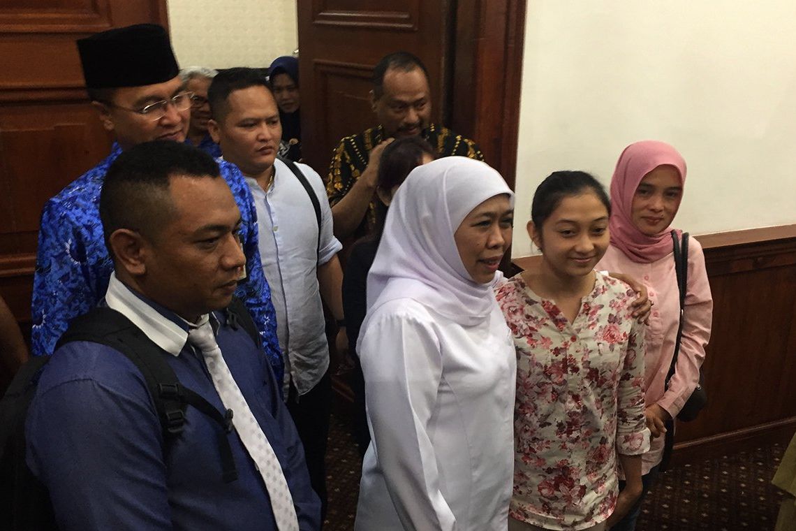 Khofifah dan Atlet Senam yang Dituduh Tidak Perawan Bertemu, Ini yang Dibahas