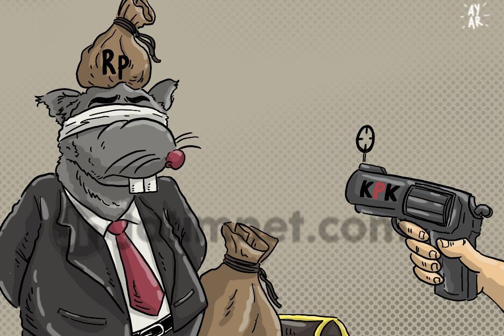 Pegawai KPK Bagikan Mawar Putih Simbol Penolakan RUU 