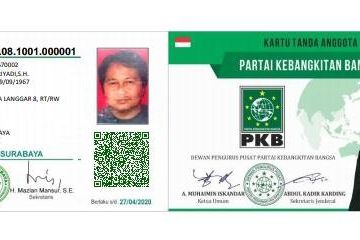 Mengaku Loyal Pada PDIP, KTA PKB Anugrah Ariyadi Beredar