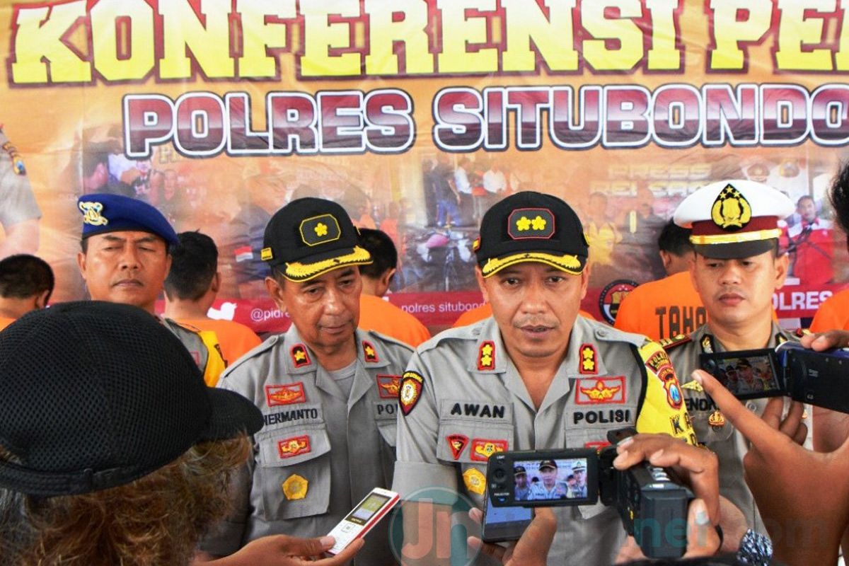 Polres Situbondo Umumkan Kriminalitas Turun Sepanjang 2019