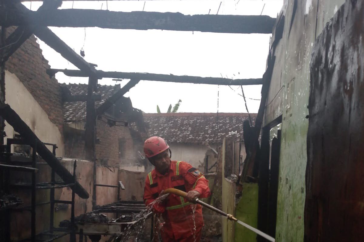 Kebakaran di Jember, Api Hanguskan 3 Rumah di Permukiman Padat Mangli