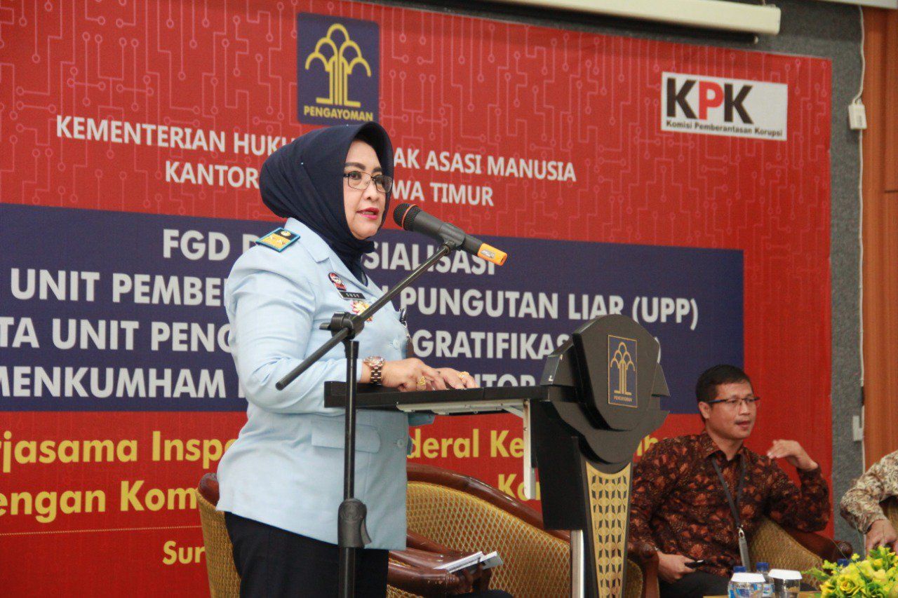 Antisipasi Pungli dan Gratifikasi, Kemenkumham Jatim Hadirkan KPK