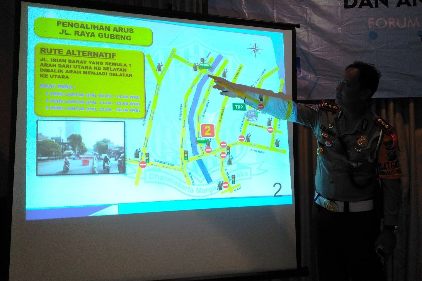 Jalan Gubeng Ambles, Ini Rute Pengalihan Arus Lalu Lintas