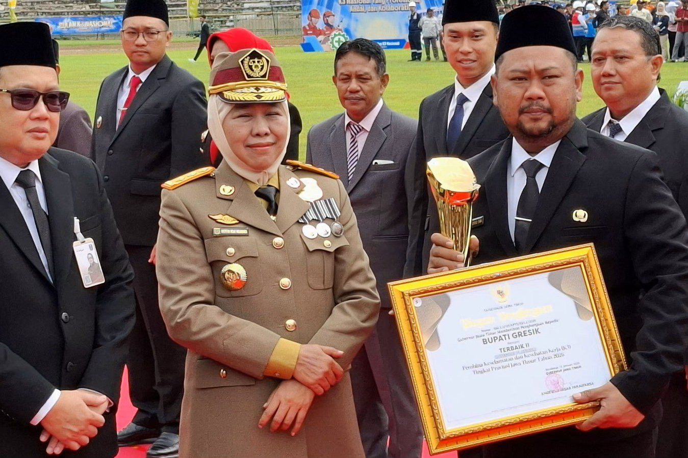 Gubernur Khofifah Tekankan Pentingnya Budaya K3 Lindungi Pekerja dan Tingkatkan Produktivitas