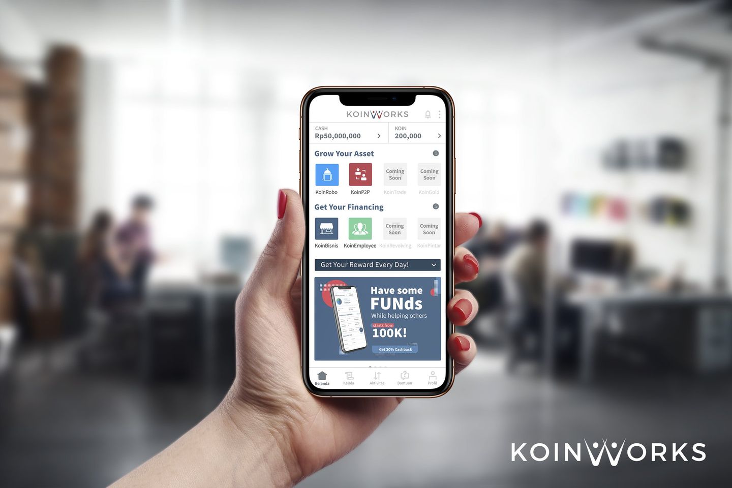 KoinWorks Kantongi Rp316 Miliar di Tengah Pandemi Covid-19