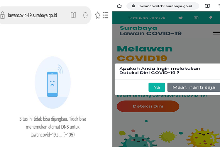 Sempat Tidak Bisa Diakses Sejak Diluncurkan, Website Lawan COVID-19 Kini Telah Pulih