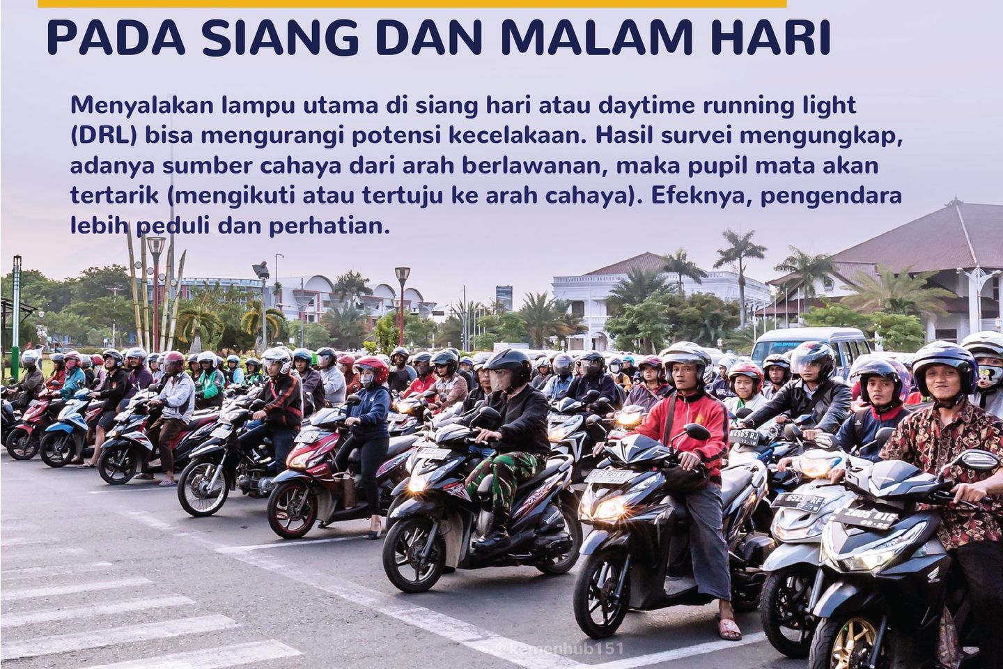 Lampu Motor Wajib Nyala di Siang Hari, Ini Alasannya