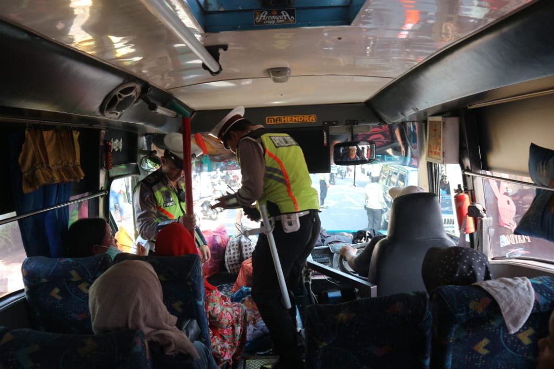 Polres Blitar Kota Razia Kendaraan Bermotor Jelang Putusan MK