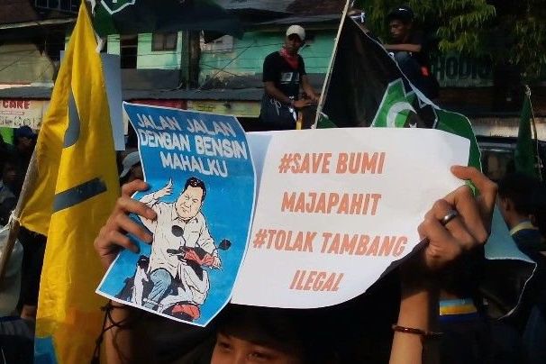 Demo di Mojokerto, Massa Gabungan Tuntut Evaluasi Kebijakan Prabowo-Gibran