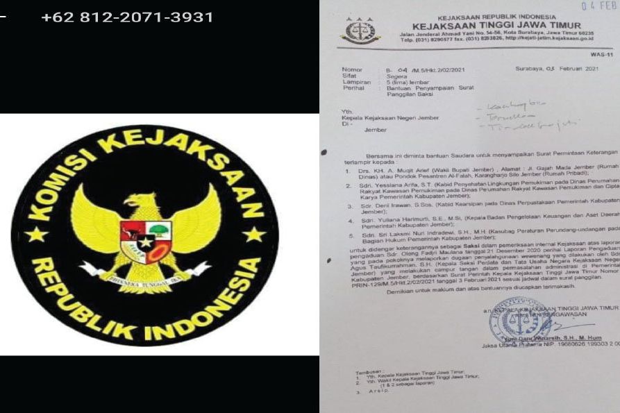 Pelapor Pejabat Kejari Ternyata Pensiunan Kadis