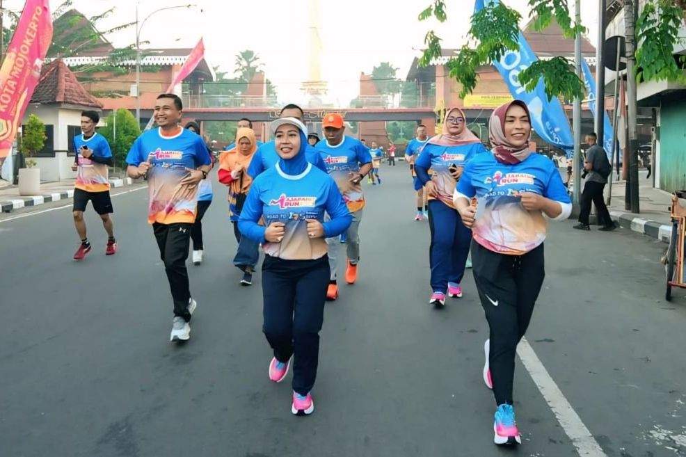 Majapahit Run HUT Kota Mojokerto dan Karkopnas Berlangsung Meriah