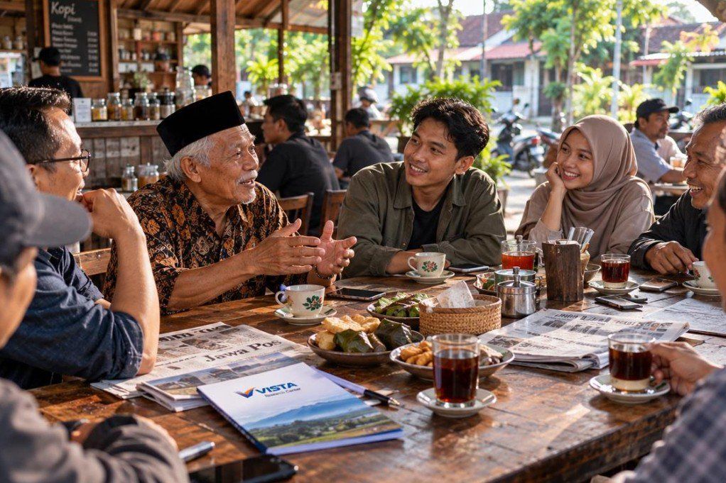 Nongkrong Lintas Generasi Hidup di Warung Kopi