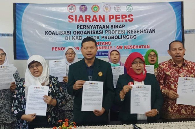 Soal RUU Omnibus Law Kesehatan, Koalisi Profesi Kesehatan se Probolinggo Raya Ancam Mogok Kerja