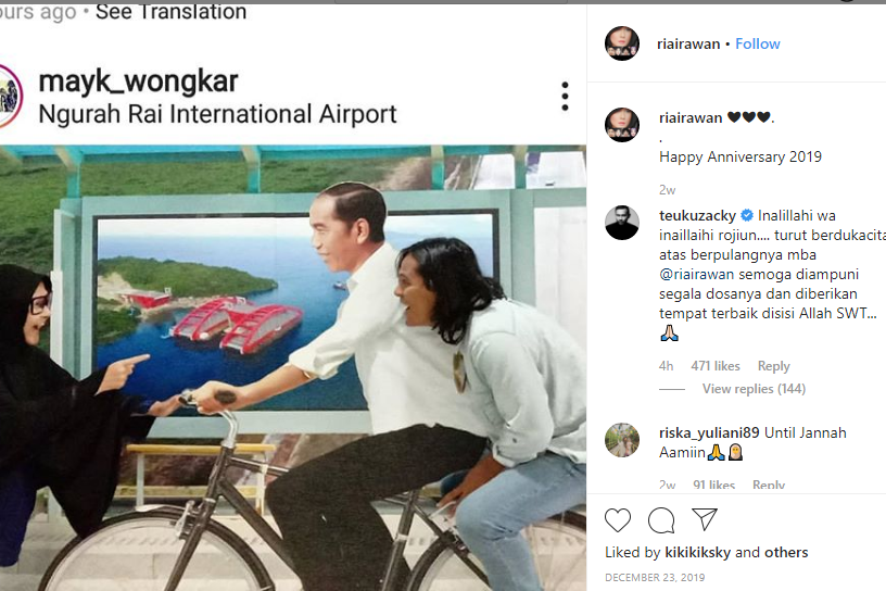 Ria Irawan Meninggal Setelah Berjuang Melawan Kanker dan Tumor