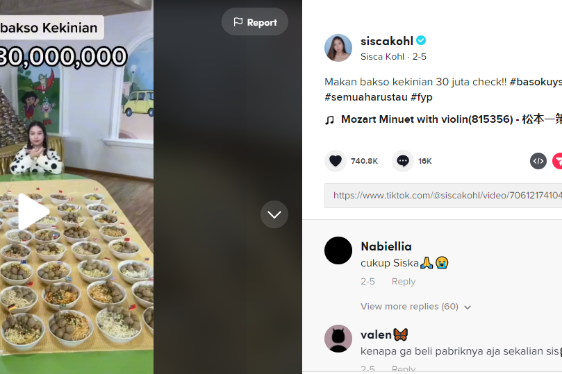 Viral Diborong Sisca Kohl, Bakso Sultan Ini Dibeli Seharga Rp30 Juta!  