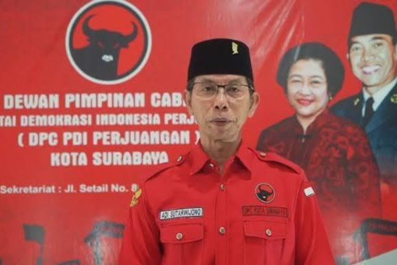 PDIP Surabaya dan Relawan "Lari Kencang" Ajak Warga Coblos No 1 di TPS