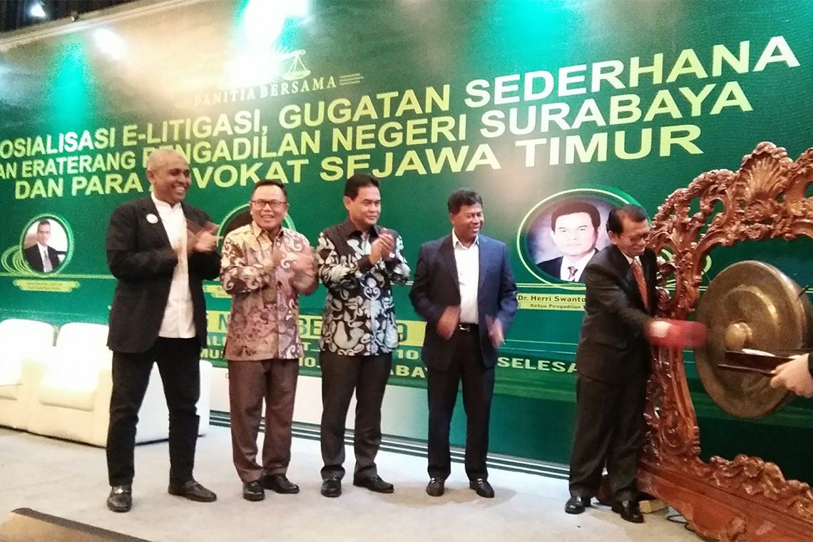 Era Digital, PN Surabaya Kenalkan Pelayanan E-Litigasi