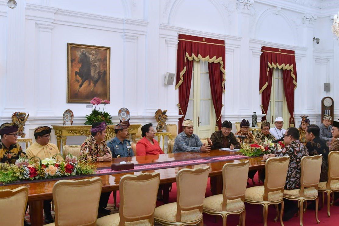 Bertemu Presiden, Pengurus PHDI Berharap Pilpres Damai
