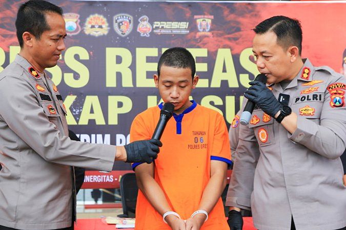 Modal Obeng Pinjaman, Maling Motor di Gresik Diamankan Polisi