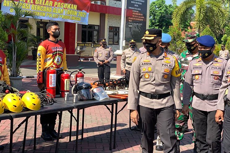 Polres Probolinggo Siagakan Pasukan Antisipasi Ancaman Bencana Alam