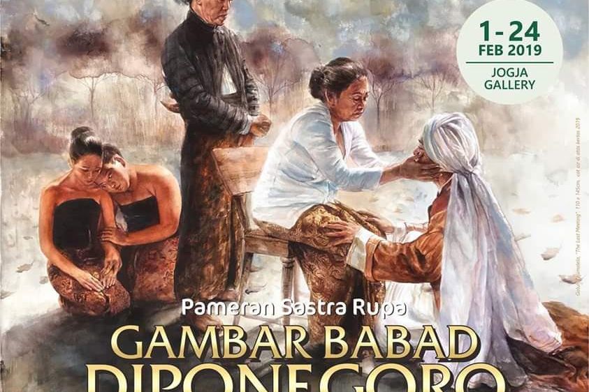 Lukisan tentang Babad Diponegoro Dipamerkan di Yogyakarta