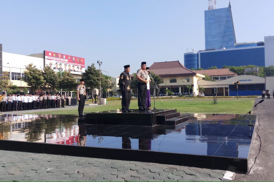 Hari Santri, Polisi Gelar Apel Bersama NU dan Muhammadiyah