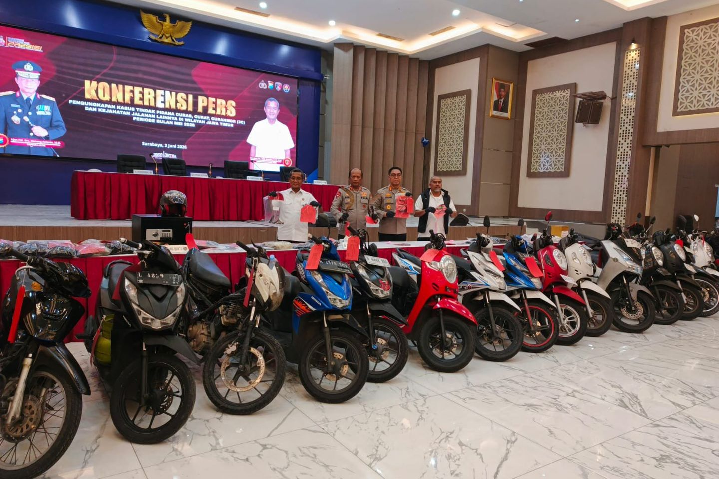 Polda Jatim Ungkap 320 Kasus Kejahatan Jalanan dalam Sebulan