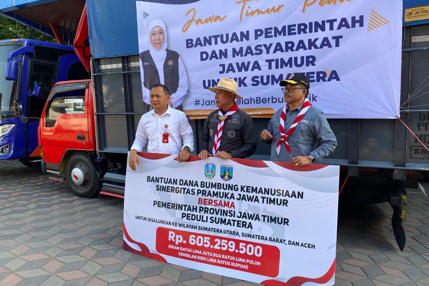 Pramuka Jawa Timur Salurkan Dana Kemanusiaan Rp605 Juta untuk Aceh, Sumut dan Sumbar