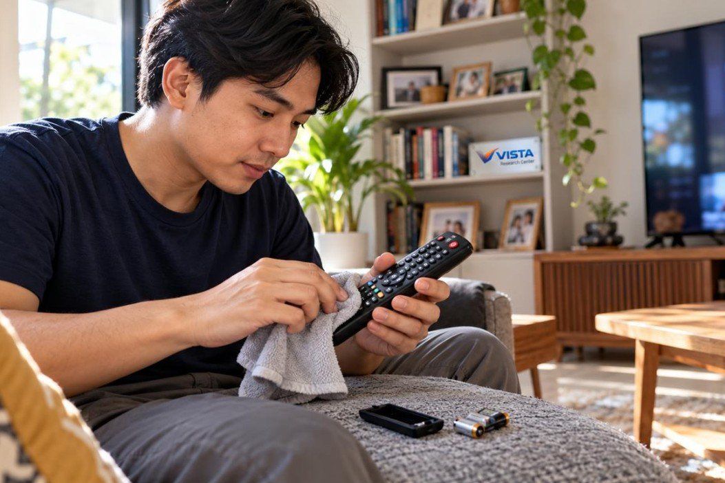 Remote TV Jarang Dibersihkan Meski Sering Disentuh