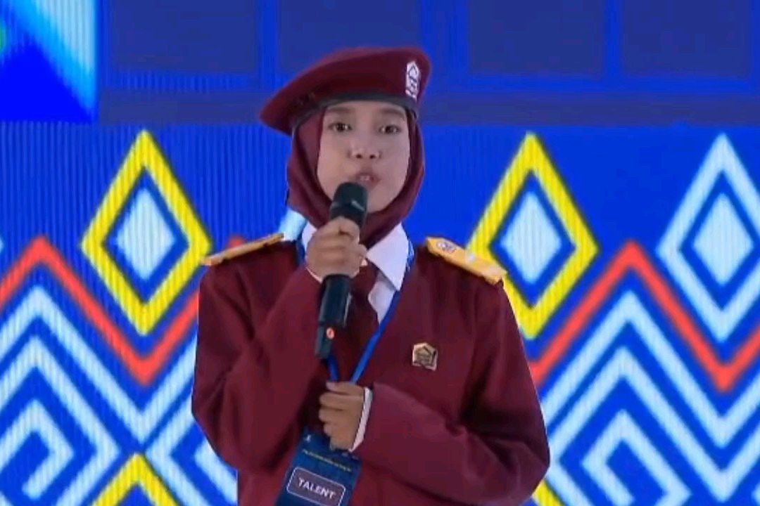 ‎Dari Anime ke Panggung Nasional, Risky Aulia Anak Buruh Cuci Probolinggo Pidato Bahasa Jepang di Depan Presiden