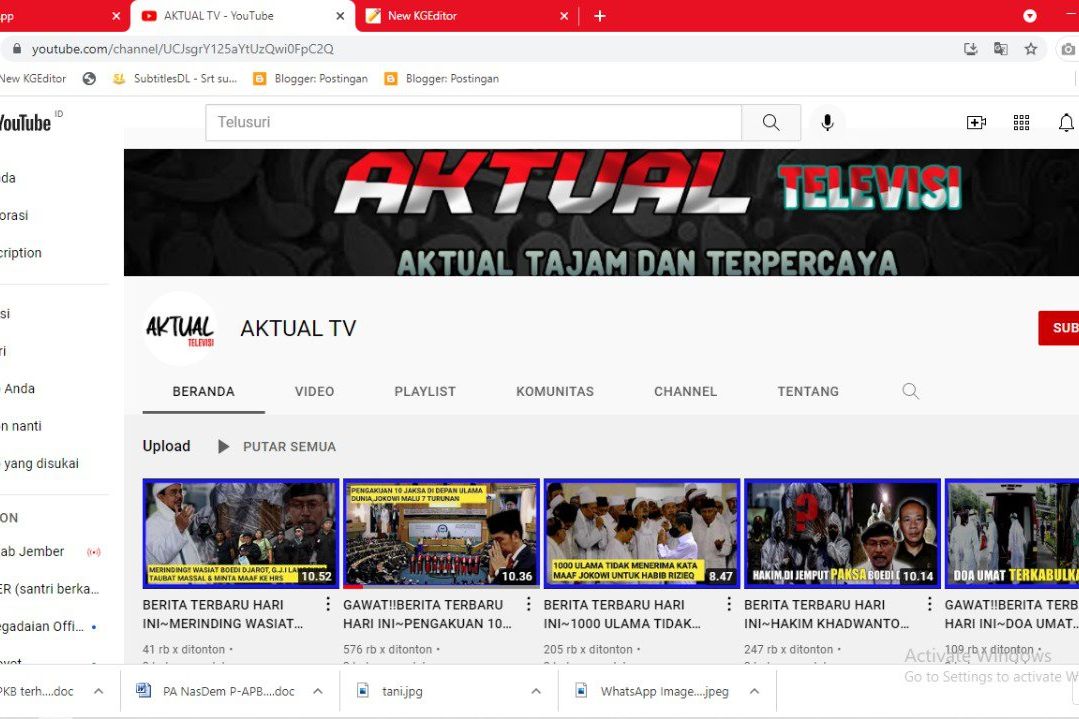 IJTI Dukung Polisi Usut Pelanggaran ITE Tayangan Youtube Aktual TV