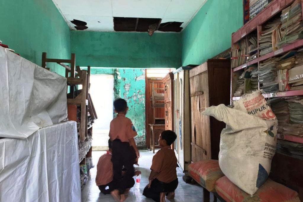 Lima Tahun Rusak, Gedung SD di Mojokerto Tak Kunjung Diperbaiki