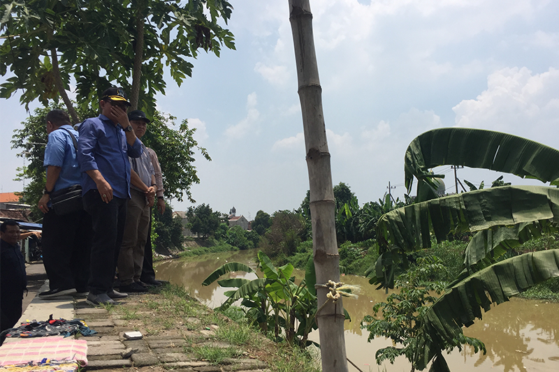 Banjir Kiriman Gerus Tepian Sungai Brangkal Mojokerto