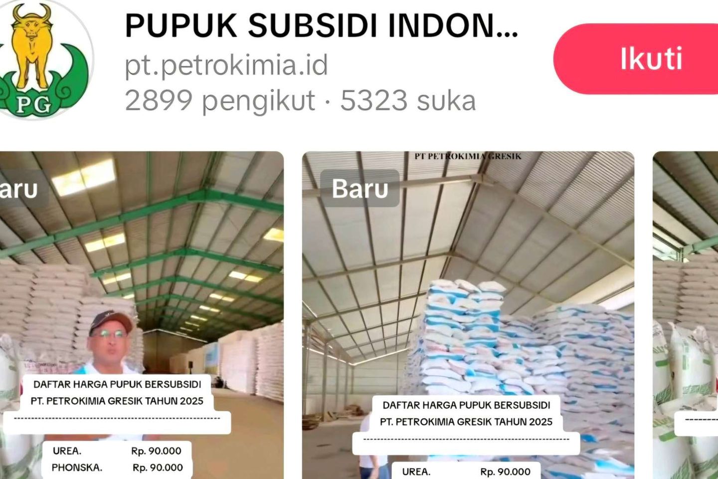 Ramai Pupuk Bersubsidi di Bawah HET Dipastikan dari Akun Medsos Palsu