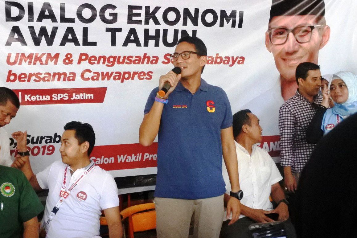 Di Surabaya, 7 Langkah Pas Sandiaga Persis Ok Oce