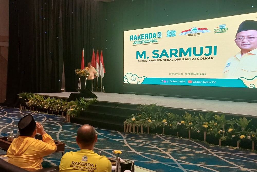 Di Rakerda Partai Golkar Jatim, Sarmuji Ingatkan Sejarah Partai