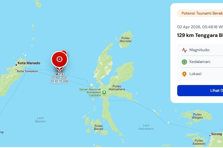 Pantai-Pantai Ini Alami Tsunami akibat Gempa di Bitung Sulut 