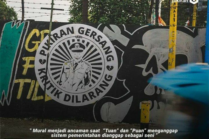 Mural Sindir Pemerintah Muncul di Mojokerto, Netizen Tanggapi Beragam