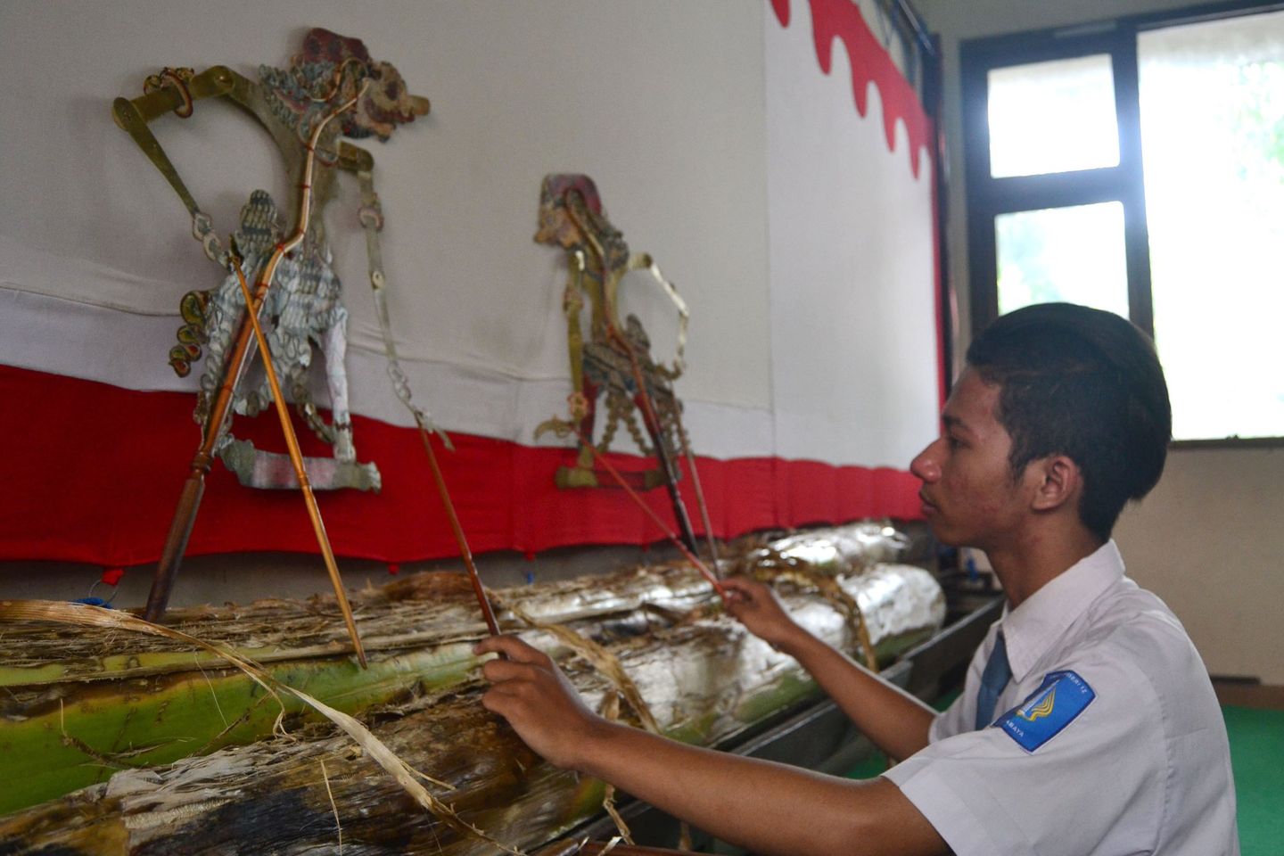 Geliat Wayang Jawa Timuran di SMKN 12 Surabaya