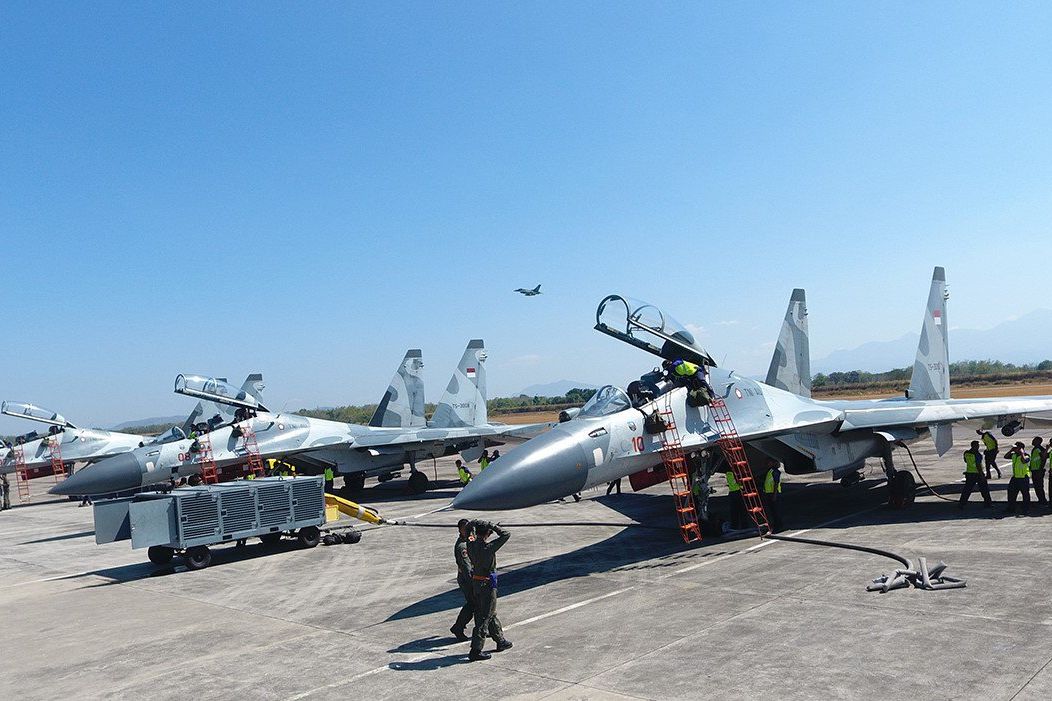Aksi Sukhoi Perkuat Misi Sikatan Daya