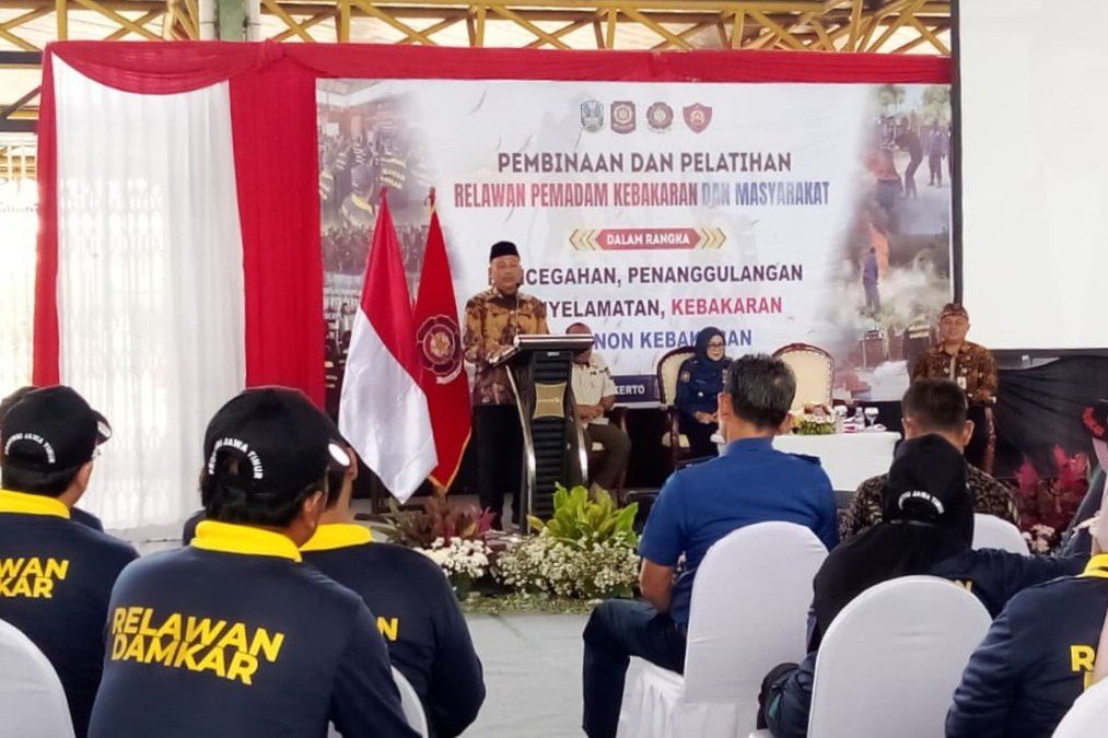 Hadapi Risiko Kebakaran, Peran Relawan Damkar Mojokerto Diperkuat