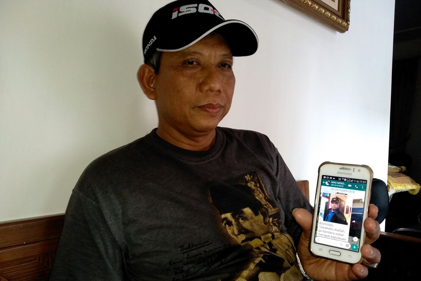 Ini Pesan Moejiono kepada Adiknya Korban Lion Air