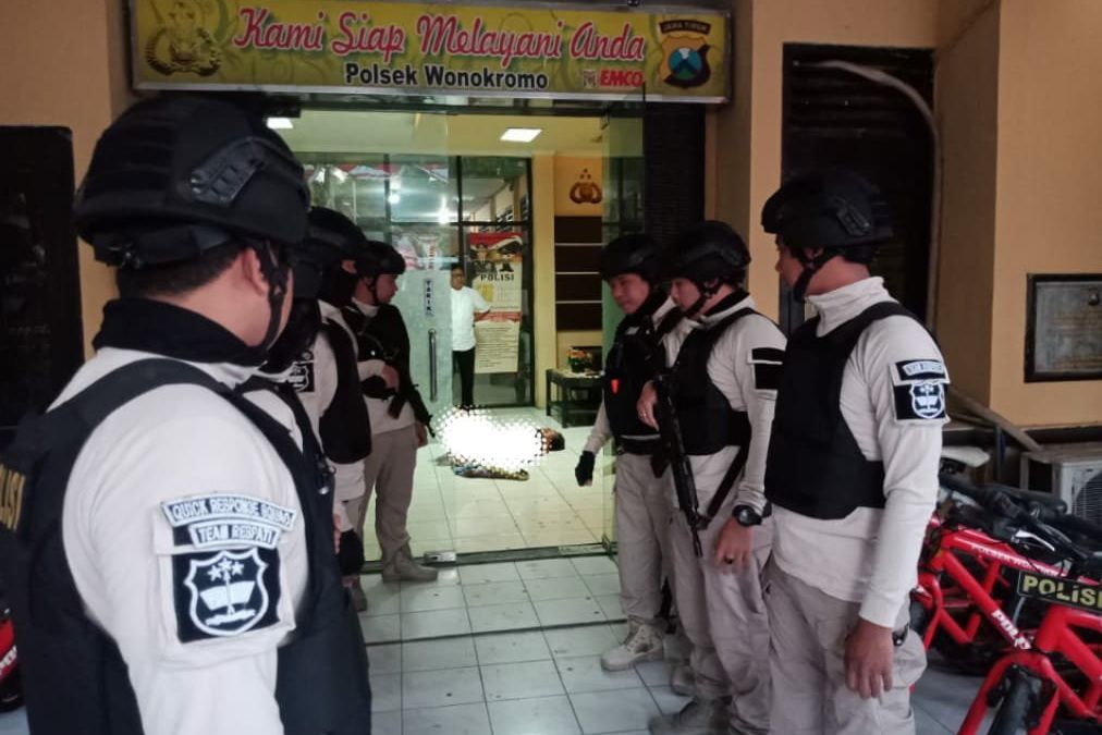 Densus Antiteror <em>Backup</em> Penanganan Kasus Penyerangan Mapolsek Wonokromo